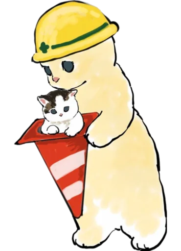🦺 Стикер «Kittens mofu_sand 4» для Telegram