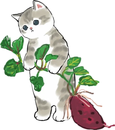 🍠 Стикер «Kittens mofu_sand 4» для Telegram
