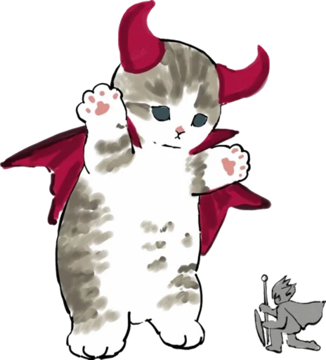 👿 Стикер «Kittens mofu_sand 4» для Telegram