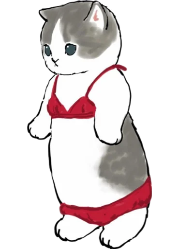 👙 Стикер «Kittens mofu_sand 4» для Telegram