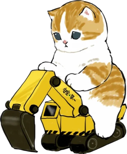 🚜 Стикер «Kittens mofu_sand 4» для Telegram