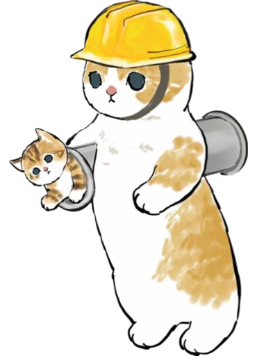 🦺 Стикер «Kittens mofu_sand 4» для Telegram