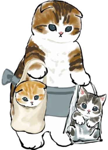 🛍 Стикер «Kittens mofu_sand 4» для Telegram