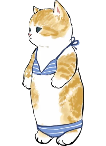 👙 Стикер «Kittens mofu_sand 4» для Telegram