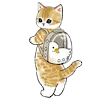 🐱 Эмодзи «≽^•⩊•^≼ котики ≽^•⩊•^≼» для Telegram