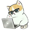 🐱 Эмодзи «≽^•⩊•^≼ котики ≽^•⩊•^≼» для Telegram