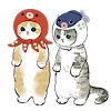 🐱 Эмодзи «≽^•⩊•^≼ котики ≽^•⩊•^≼» для Telegram