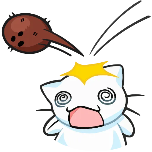 😵‍💫 Эмодзи «Кисятки на отдыхе» для Telegram