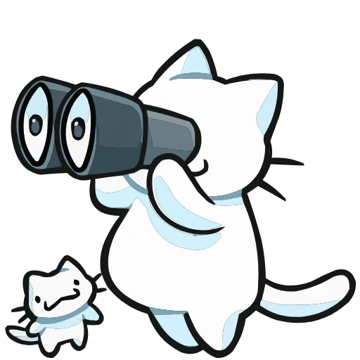🧐 Эмодзи «Кисятки на отдыхе» для Telegram