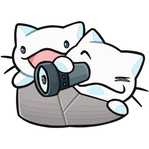 🧐 Эмодзи «Кисятки на отдыхе» для Telegram