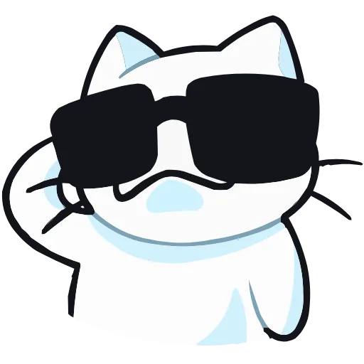 😎 Эмодзи «Кисятки на отдыхе» для Telegram