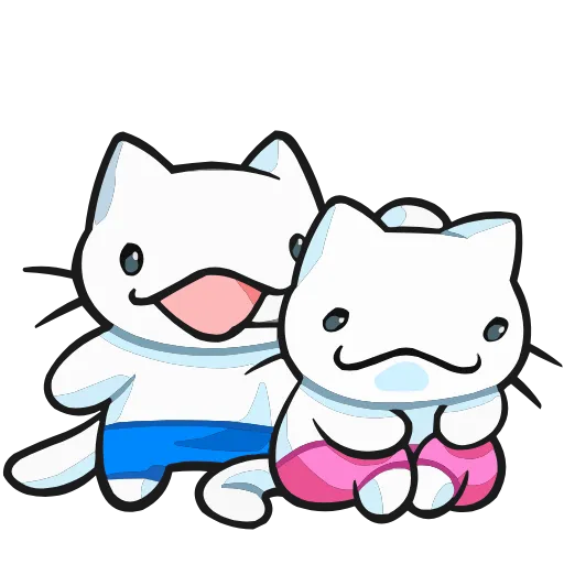 😃 Эмодзи «Кисятки на отдыхе» для Telegram