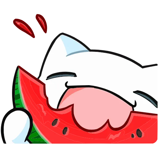 🍉 Эмодзи «Кисятки на отдыхе» для Telegram