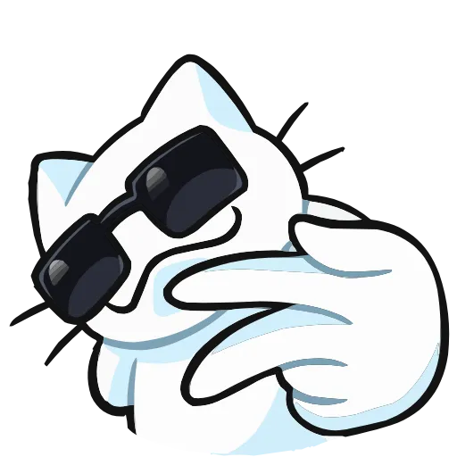 ✌️ Эмодзи «Кисятки на отдыхе» для Telegram