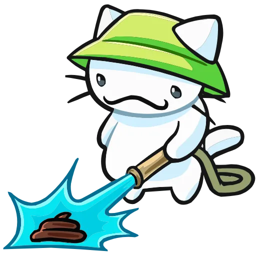 💩 Эмодзи «Кисятки на отдыхе» для Telegram
