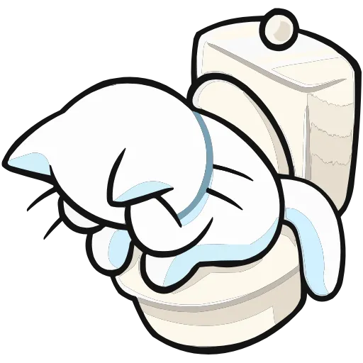 🚽 Эмодзи «Кисятки на отдыхе» для Telegram