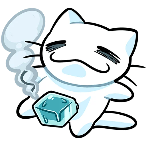 🧊 Стикер «Кисятки на отдыхе Без Текста» для Telegram