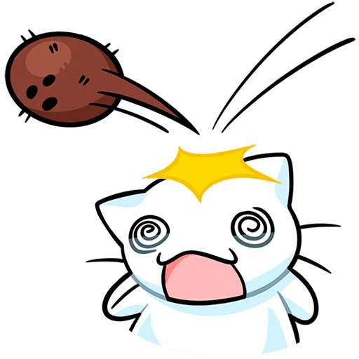😵‍💫 Стикер «Кисятки на отдыхе Без Текста» для Telegram