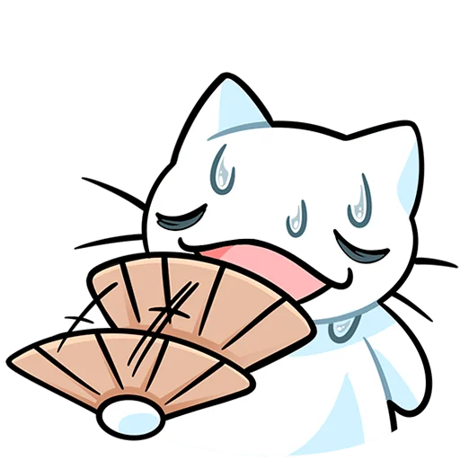 🪭 Стикер «Кисятки на отдыхе Без Текста» для Telegram