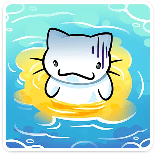 🌟 Стикер «Кисятки на отдыхе» для Telegram