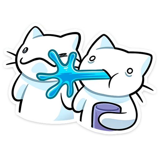 🌟 Стикер «Кисятки на отдыхе» для Telegram