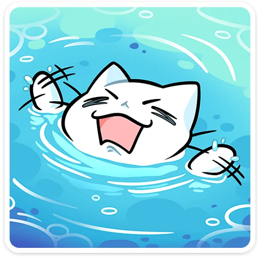 🌟 Стикер «Кисятки на отдыхе» для Telegram