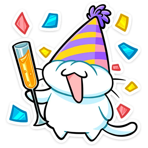 🥳 Стикер «Кисятки» для Telegram