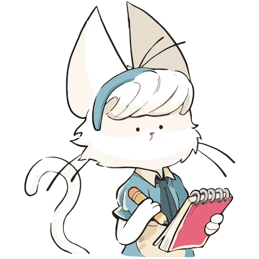 🤔 Эмодзи «Кошечка Мия» для Telegram