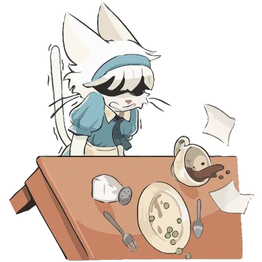 😡 Эмодзи «Кошечка Мия» для Telegram