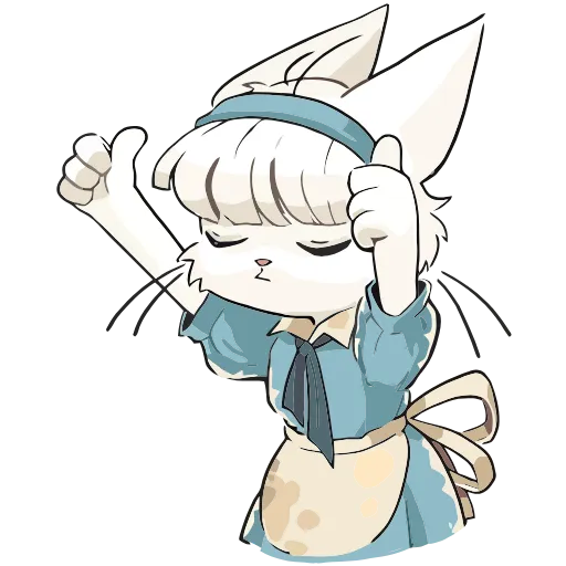 👍 Эмодзи «Кошечка Мия» для Telegram