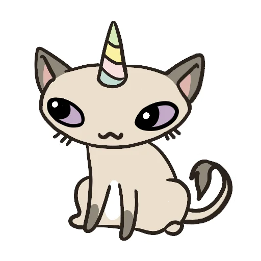 Стикерпак Kittycorn для Telegram — скачать