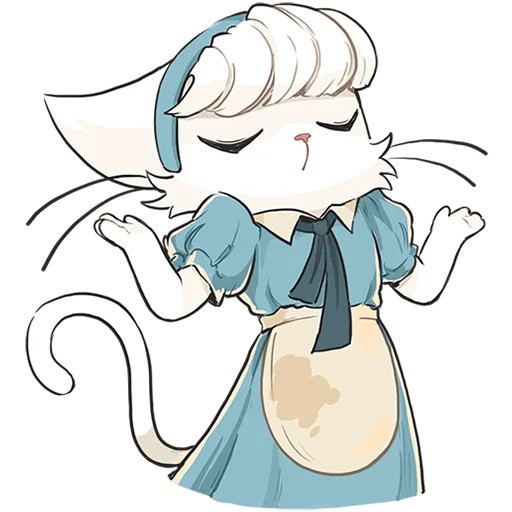 🤷‍♀️ Стикер «Кошечка Мия без текста» для Telegram