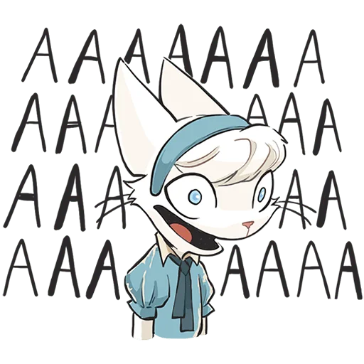 🗣 Стикер «Кошечка Мия без текста» для Telegram