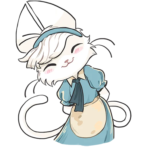 ☺️ Стикер «Кошечка Мия без текста» для Telegram