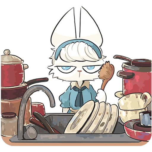 😐 Стикер «Кошечка Мия без текста» для Telegram