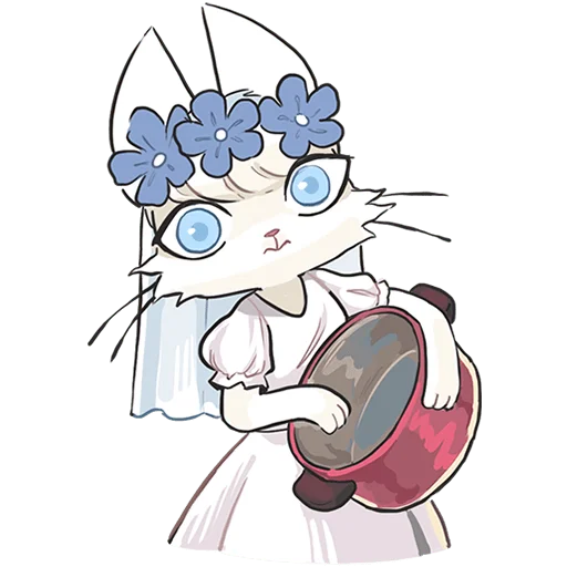 🤨 Стикер «Кошечка Мия без текста» для Telegram