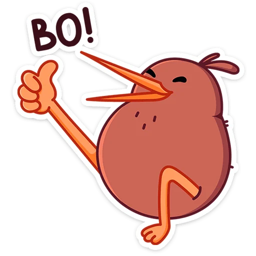 👍 Стикер «Кивик» для Telegram