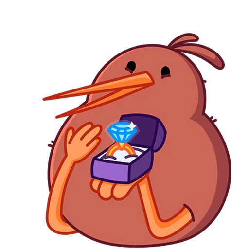 💍 Стикер «Киви Кивик Без Текста» для Telegram