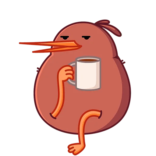 ☕️ Стикер «Киви Кивик Без Текста» для Telegram