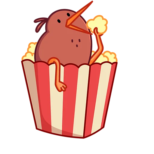 🍿 Стикер «Киви Кивик Без Текста» для Telegram