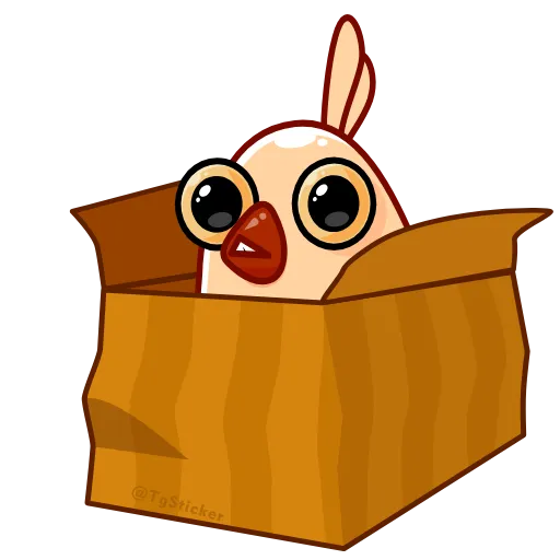 👀 Эмодзи «Белая Клунька» для Telegram