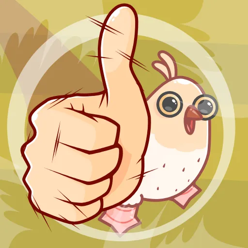 👍 Эмодзи «Белая Клунька» для Telegram