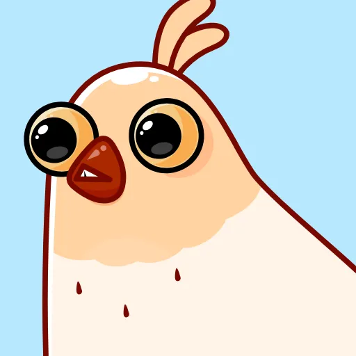😬 Эмодзи «Белая Клунька» для Telegram