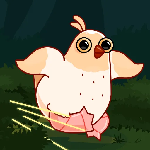 😎 Эмодзи «Белая Клунька» для Telegram