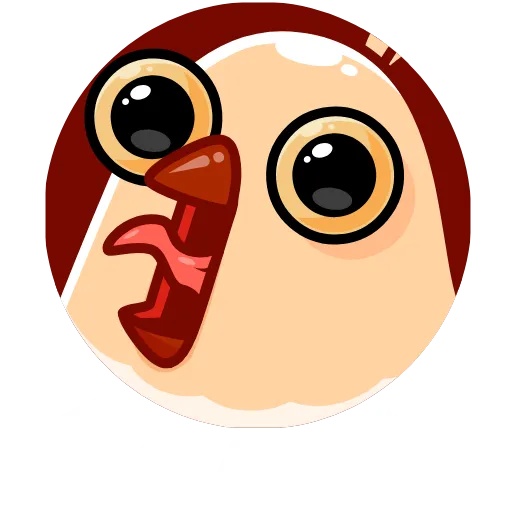 👁 Эмодзи «Белая Клунька» для Telegram