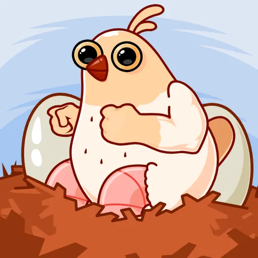 🥵 Эмодзи «Белая Клунька» для Telegram