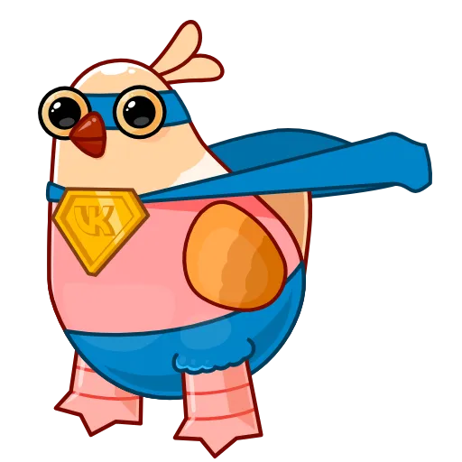 🦸‍♂️ Эмодзи «Белая Клунька» для Telegram