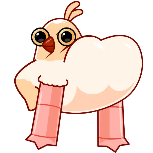 🍑 Эмодзи «Белая Клунька» для Telegram