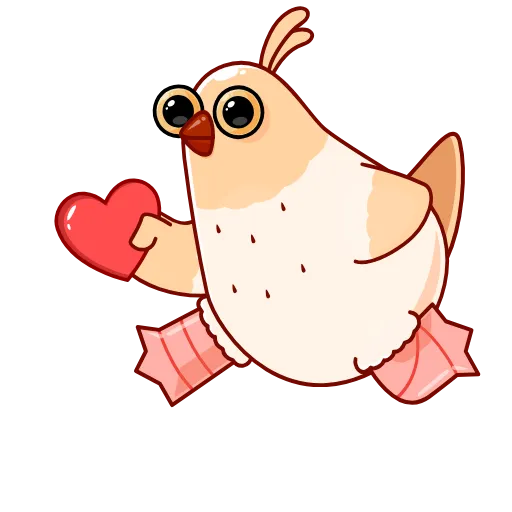 ❤️ Эмодзи «Белая Клунька» для Telegram