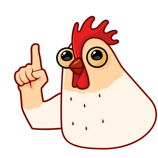 ☝️ Эмодзи «Белая Клунька» для Telegram
